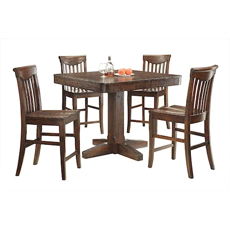 5 Piece Counter Height Table and Stools